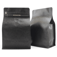 250 Box Bottom Bag Black with Slit